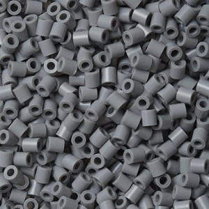 Sachet 1000 perles plastique midi gris