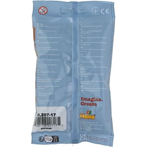 Sachet 1000 perles plastique midi gris