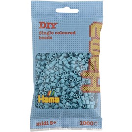Sachet 1000 perles plastique midi turquo