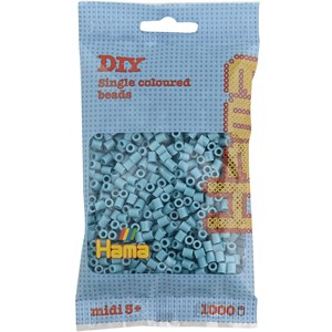 Sachet 1000 perles plastique midi turquo