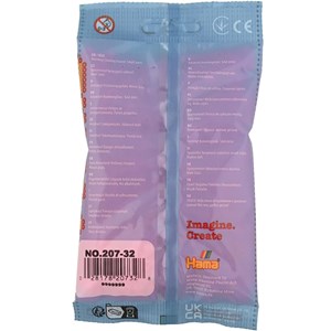 Sachet 1000 perles plastique midi fuschi