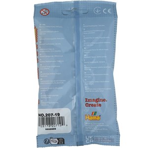 Sachet 1000 perles plastique midi transp