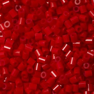 Sachet 1000 perles plastique midi rouge