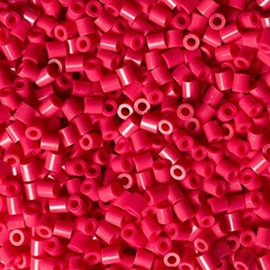Sachet 1000 perles plastique midi rouge