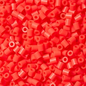 Sachet 1000 perles plastique midi rouge