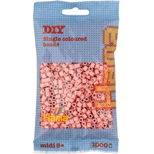 Sachet 1000 perles plastique midi chair