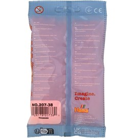 Sachet 1000 perles plastique midi orange