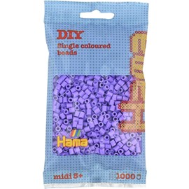 Sachet 1000 perles plastique midi violet