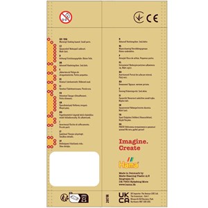 Sachet 1000 perles plastique midi pastel