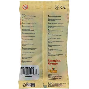 Sachet 1000 perles plastique midi transp