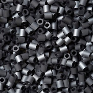 Sachet 1000 perles plastique midi argent