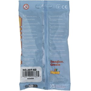 Sachet 1000 perles plastique midi argent