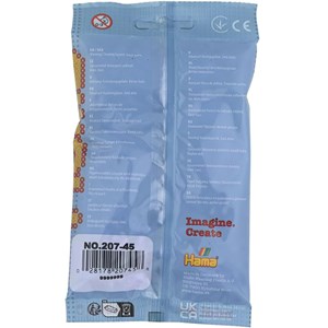 Sachet 1000 perles plastique midi bleu p