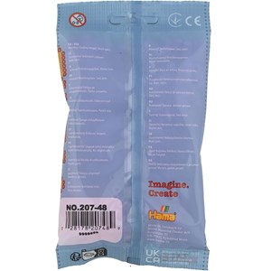 Sachet 1000 perles plastique midi rose p