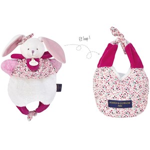 Doudou lapin marionnette