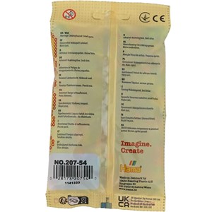 Sachet 1000 perles plastique midi paille