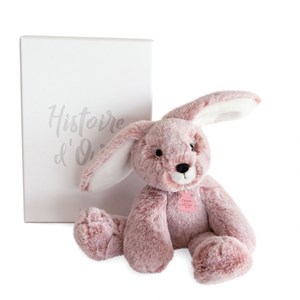 Peluche lapin rose sweety mousse 25 cm