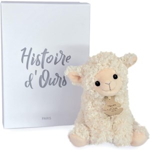Peluche agneau beige 20 cm