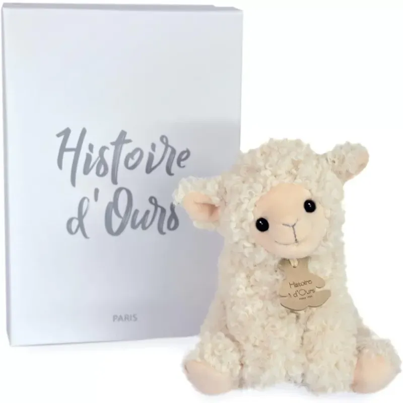 Peluche agneau beige 20 cm (Histoire d'Ours) - Image 2