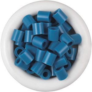 Sachet 1000 perles plastique midi bleu p