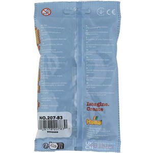 Sachet 1000 perles plastique midi bleu p