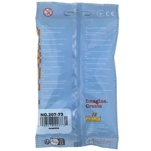 Sachet 1000 perles plastique midi bleu t