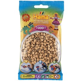 Sachet 1000 perles plastique midi café
