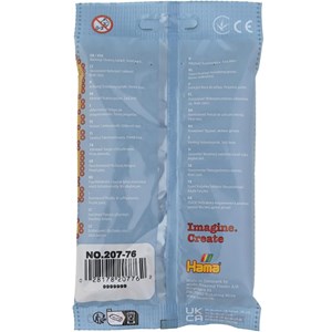 Sachet 1000 perles plastique midi marron