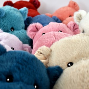 Peluche hippo hip chic ivoire 25 cm