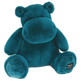 Peluche hippo hip chic bleu 40 cm