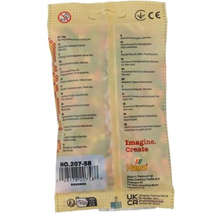 Sachet 1000 perles plastique midi mix 58
