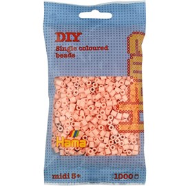Sachet 1000 perles plastique midi pêche