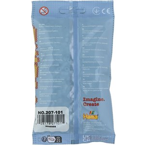 Sachet 1000 perles plastique midi eucaly
