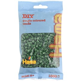 Sachet 1000 perles plastique midi vert f