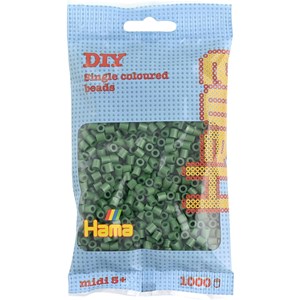 Sachet 1000 perles plastique midi vert f