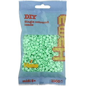 Sachet 1000 perles plastique midi menthe