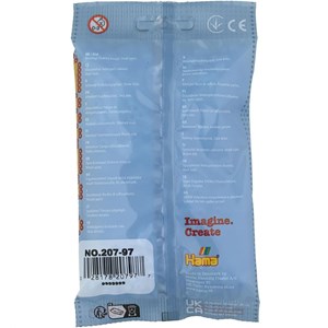 Sachet 1000 perles plastique midi bleu g