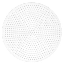 Plaque grande ronde perles plastique mid