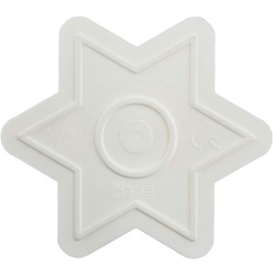 Plaque petite étoile perles plastique m