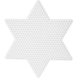 Plaque grande étoile perles plastique m