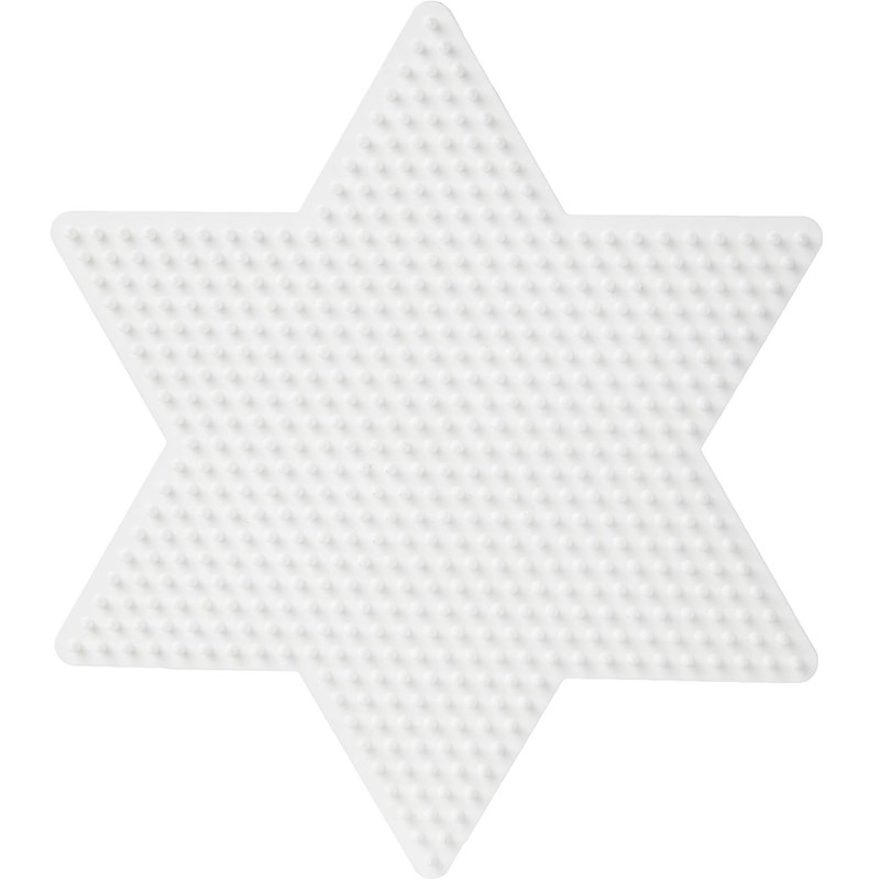 Plaque grande étoile perles plastique m