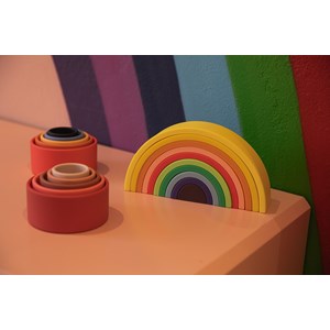 Arc-en-ciel en silicone multicolore