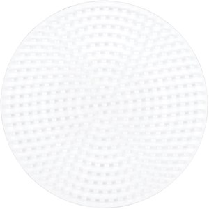 Plaque petite ronde perles plastique mid