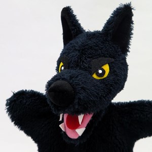 Marionnette loup noir
