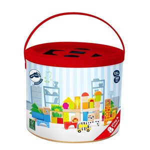 Blocs de construction en bois zoo