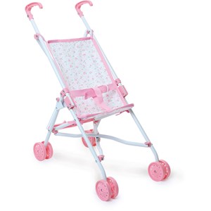 Poussette pour poupée petites fleurs
