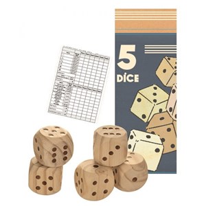 Jeu de dés géants en bois