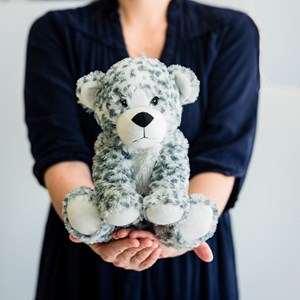 Peluche bouillotte leopard blanc warmies