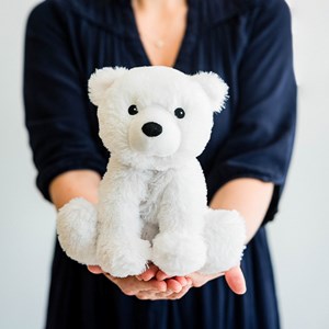 Peluche bouillotte ours polaire warmies