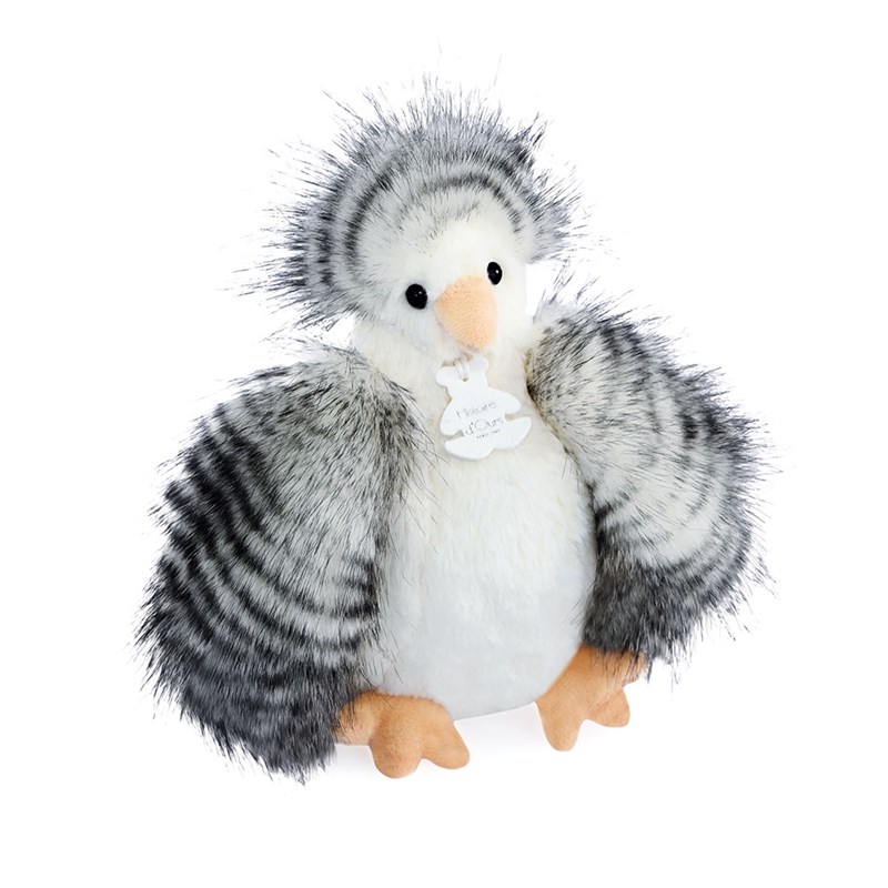 Peluche poule poulette blanche 20 cm